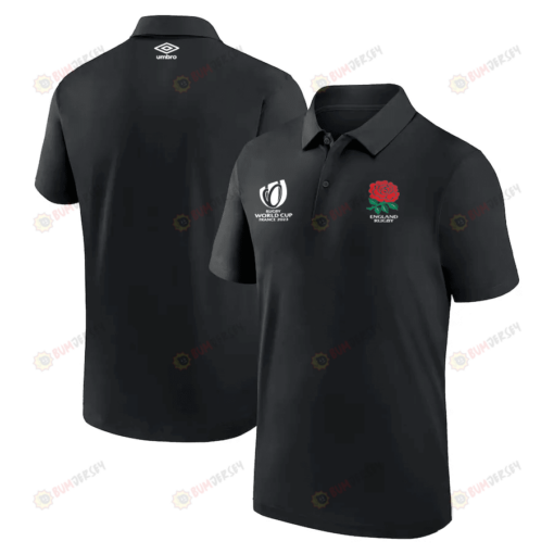 England Rugby World Cup 2023 Polo Shirt - Black