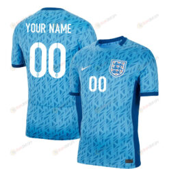 England Women's National Team 2023-24 Custom 00 Away Men Jersey