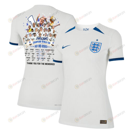 England Women's National Team 2023-24 World Cup CHAMPIONS Home Women Jersey - White