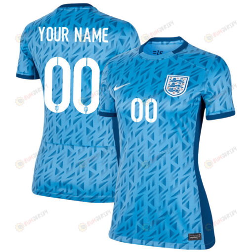 England Women's National Team 2023-24 World Cup Custom 00 Away Women Jersey