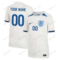 England Women's National Team 2023-24 World Cup Custom 00 Home Jersey