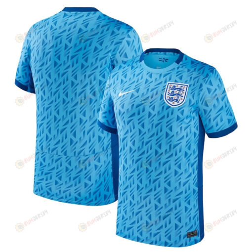 England Women's National Team 2023/24 Away Stadium Men Jersey - Light Blue