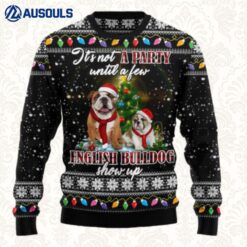 English Bulldog Show Up Ugly Sweaters For Men Women Unisex
