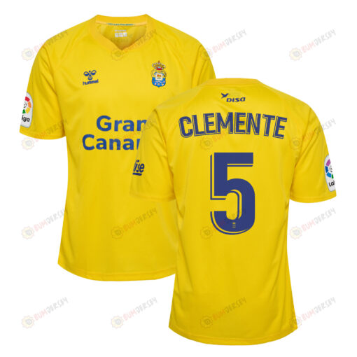 Enrique Clemente 5 UD Las Palmas 2022-23 Home Jersey - Yellow