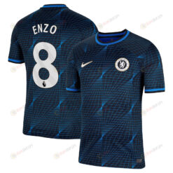 Enzo Fern?ndez 8 Chelsea 2023/24 Away Men Jersey - Navy