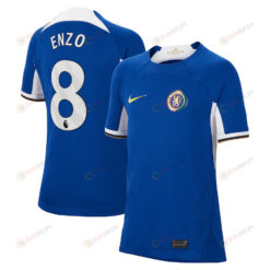 Enzo Fern?ndez 8 Chelsea 2023/24 Home YOUTH Jersey - Blue