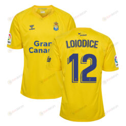 Enzo Loiodice 12 UD Las Palmas 2022-23 Home Jersey - Yellow