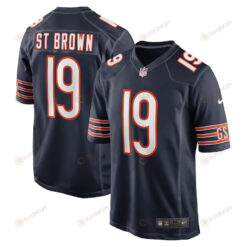 Equanimeous St. Brown Chicago Bears Game Player Jersey - Navy