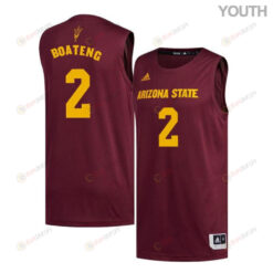 Eric Boateng 2 Arizona State Sun Devils Basketball Youth Jersey - Maroon