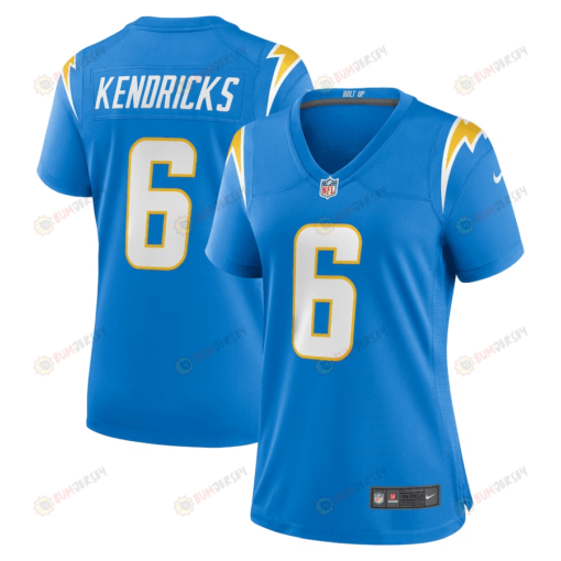 Eric Kendricks 6 Los Angeles Chargers WoMen's Jersey - Powder Blue