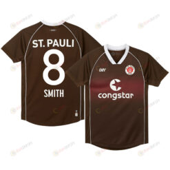 Eric Smith 8 FC St. Pauli 2023-24 Home Men Jersey - Brown