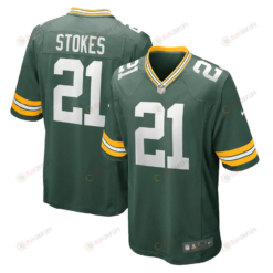 Eric Stokes 21 Green Bay Packers Game Jersey - Green