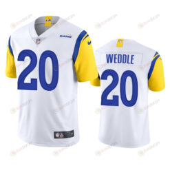 Eric Weddle 20 Los Angeles Rams White Vapor Limited Jersey