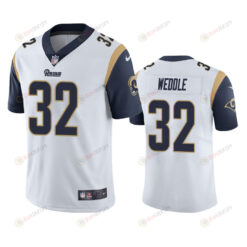 Eric Weddle 32 Los Angeles Rams White Vapor Limited Jersey