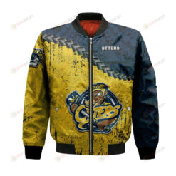 Erie Otters Bomber Jacket 3D Printed Grunge Polynesian Tattoo