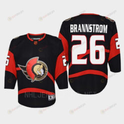 Erik Brannstrom 26 Ottawa Senators 2022 Special Edition 2.0 Retro Youth Jersey Black