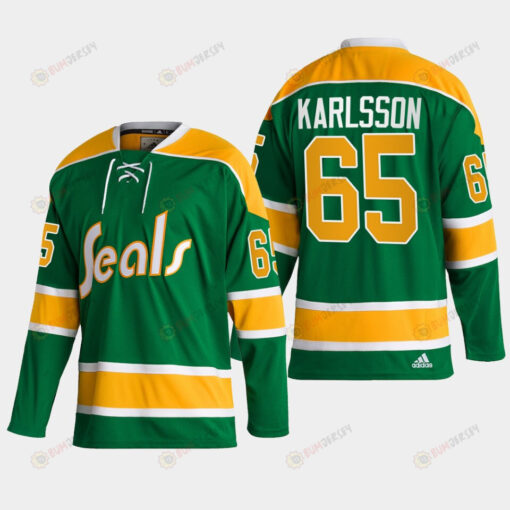 Erik Karlsson 65 San Jose Sharks Green Reverse Retro 2.0 Jersey 2022-23