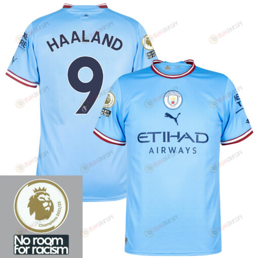 Erling Haaland 9 Manchester City 2022-2023 Home Men Jersey - Sky Blue