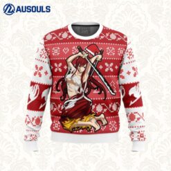 Erza Scarlet Fairy Tail Ugly Sweaters For Men Women Unisex