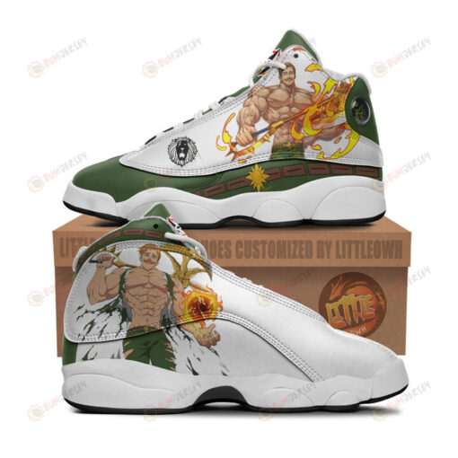 Escanor Shoes The Seven Deadly Sins Anime Air Jordan 13 Shoes Sneakers