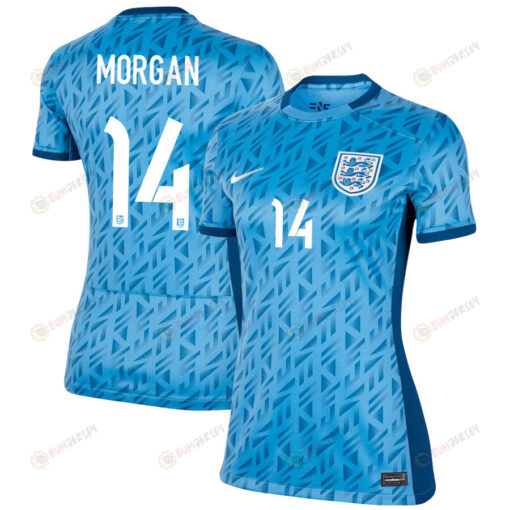 Esme Morgan 14 England Women's National Team 2023-24 World Cup Away Women Jersey