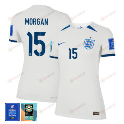 Esme Morgan 15 England 1 Star FIFA Patch Women's National Team 2023-24 World Cup Home WOMEN Jersey