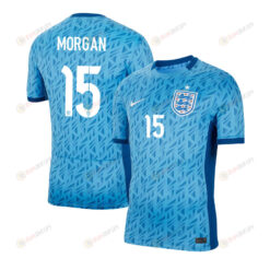 Esme Morgan 15 England 1 Star Women's National Team 2023-24 World Cup Away Men Jersey