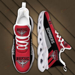 Essendon Bombers Logo Black Stripe Pattern 3D Max Soul Sneaker Shoes In Red