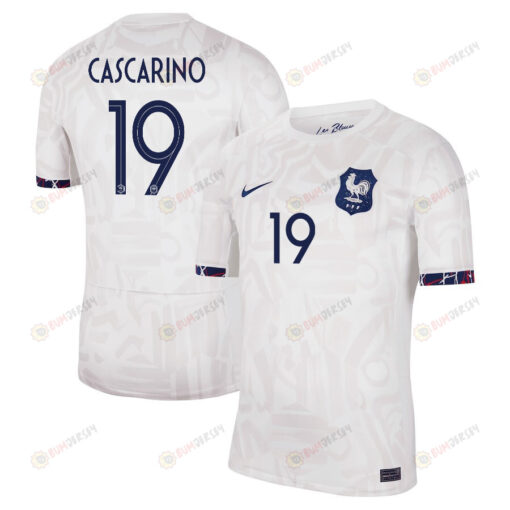 Estelle Cascarino 19 France Women's National Team 2023-24 Away Men Jersey