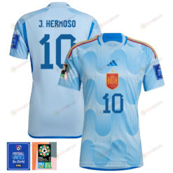 Esther Gonz?lez 10 Spain 1 Star FIFA Patch Women's National Team 2023-24 World Cup Away WOMEN Jersey