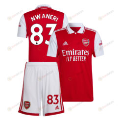 Ethan Nwaneri 83 Arsenal Home Kit 2022-23 Men Jersey - Red