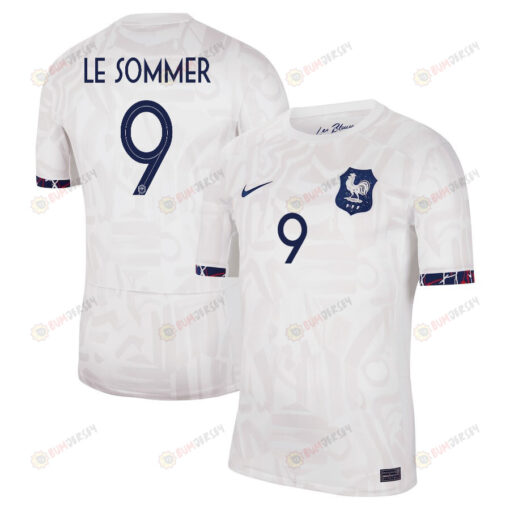 Eugenie Le Sommer 9 France Women's National Team 2023-24 Away Men Jersey