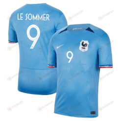 Eugenie Le Sommer 9 France Women's National Team 2023-24 Home Men Jersey