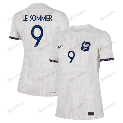 Eugenie Le Sommer 9 France Women's National Team 2023-24 World Cup Away Women Jersey