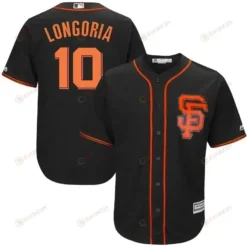 Evan Longoria San Francisco Giants Alternate Cool Base Player Jersey - Black
