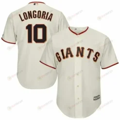 Evan Longoria San Francisco Giants Home Cool Base Player Jersey - Cream