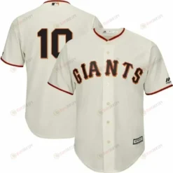 Evan Longoria San Francisco Giants Official Team Cool Base Player Jersey - Cream