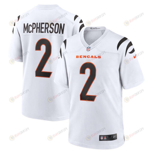 Evan McPherson 2 Cincinnati Bengals Game Player Jersey - White