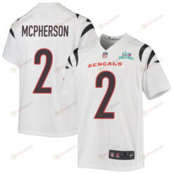 Evan McPherson 2 Cincinnati Bengals Super Bowl LVII Champions Youth Jersey - White