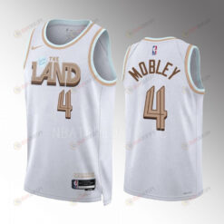 Evan Mobley 4 2022-23 Cleveland Cavaliers White City Edition Jersey Swingman