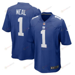 Evan Neal 1 New York Giants 2022 Draft First Round Pick Player Game Jersey In Royal