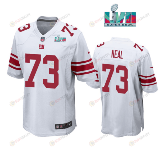 Evan Neal 73 New York Giants Super Bowl LVII Super Bowl LVII White Men's Jersey