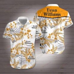 Evan Williams Short Sleeve Curved Hawaiian Shirt