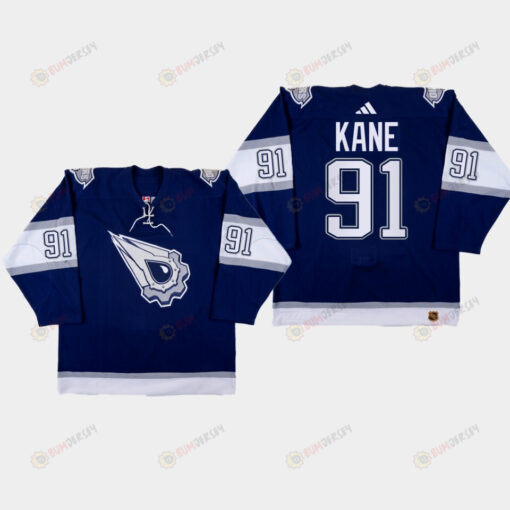 Evander Kane 91 Edmonton Oilers 2022-23 Reverse Retro 2.0 Navy Jersey