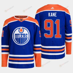 Evander Kane 91 Edmonton Oilers Blue Jersey 2022-23 Primegreen Home