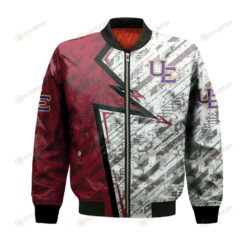 Evansville Purple Aces Bomber Jacket 3D Printed Abstract Pattern Sport