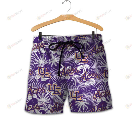 Evansville Purple Aces Men Shorts Tropical Seamless