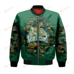 Everett Silvertips Bomber Jacket 3D Printed Camouflage Vintage