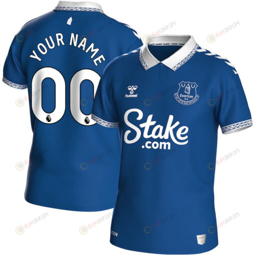 Everton FC 2023-24 Premier League Hummel Home Custom Men Jersey - Blue