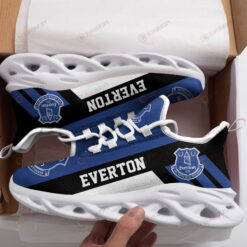 Everton Logo Pattern Custom Name 3D Max Soul Sneaker Shoes In Blue